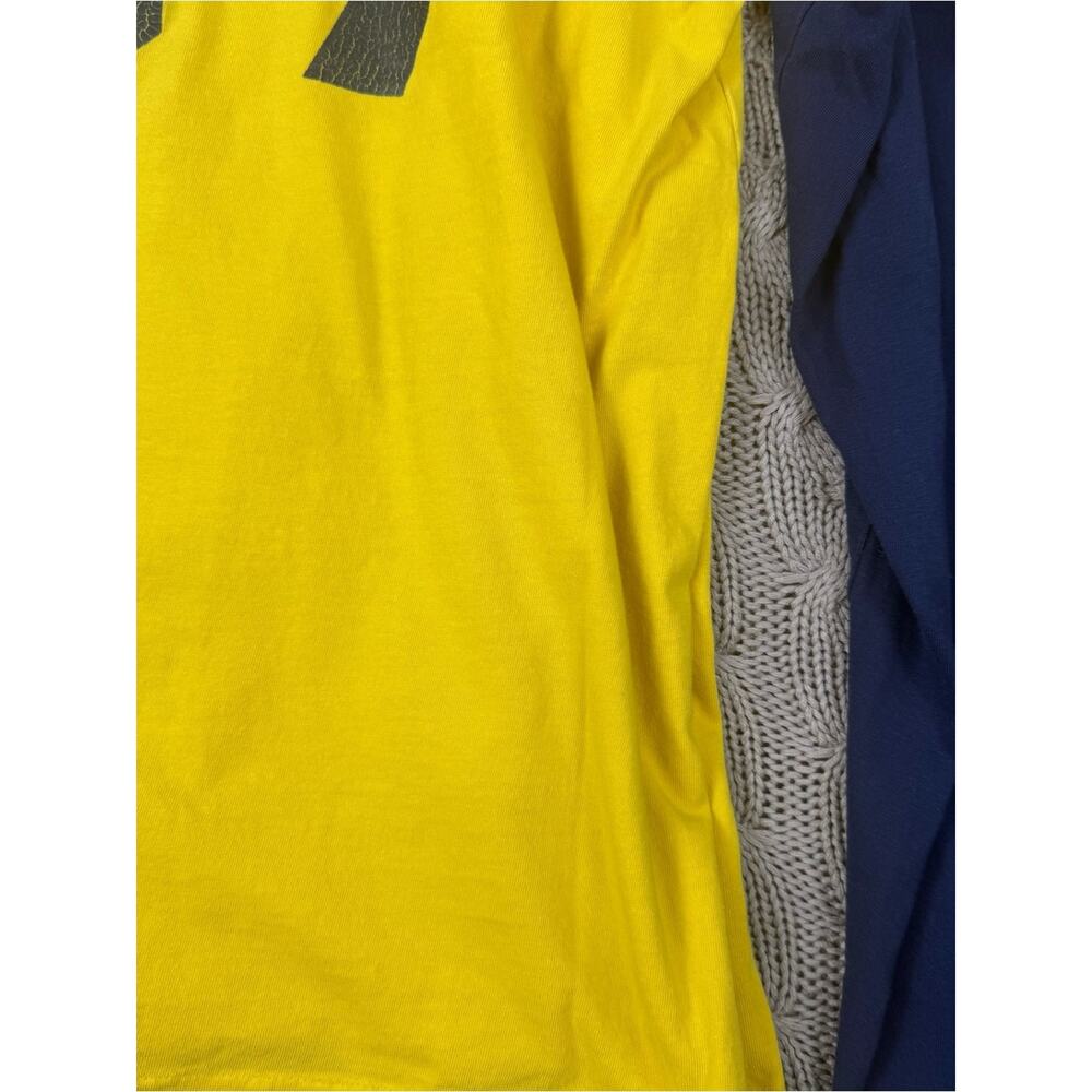 Polo by Ralph Lauren Yellow & Navy Long-Sleeve 67 Raglan Tee M - Picture 12 of 14